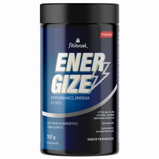 Embalagem do produto Energize Performance Energia e Foco