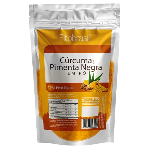 Embalagem do produto Cúrcuma com pimenta negra em pó