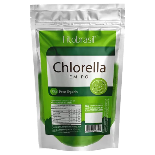 Embalagem do produto Chlorella em pó