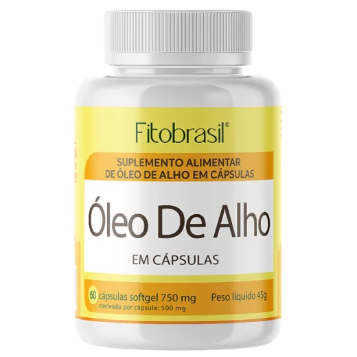 Embalagem do produto Óleo de Alho